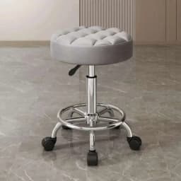 Barber Nail Salon Chair Swivel Wheels Rotating Salon Hair Stylist Barbershop Equipment Furniture Professional Rolling Silla