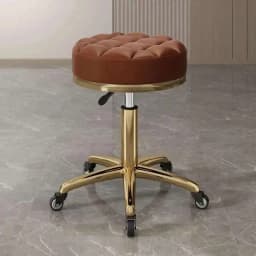 Barber Nail Salon Chair Swivel Wheels Rotating Salon Hair Stylist Barbershop Equipment Furniture Professional Rolling Silla