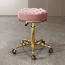 Barber Nail Salon Chair Swivel Wheels Rotating Salon Hair Stylist Barbershop Equipment Furniture Professional Rolling Silla