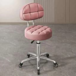 Barber Nail Salon Chair Swivel Wheels Rotating Salon Hair Stylist Barbershop Equipment Furniture Professional Rolling Silla