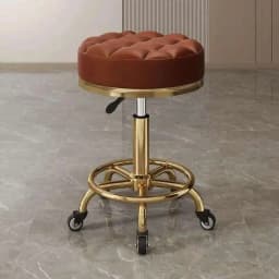 Barber Nail Salon Chair Swivel Wheels Rotating Salon Hair Stylist Barbershop Equipment Furniture Professional Rolling Silla