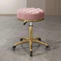 Barber Nail Salon Chair Swivel Wheels Rotating Salon Hair Stylist Barbershop Equipment Furniture Professional Rolling Silla