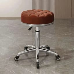 Barber Nail Salon Chair Swivel Wheels Rotating Salon Hair Stylist Barbershop Equipment Furniture Professional Rolling Silla