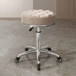 Barber Nail Salon Chair Swivel Wheels Rotating Salon Hair Stylist Barbershop Equipment Furniture Professional Rolling Silla