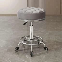 Barber Nail Salon Chair Swivel Wheels Rotating Salon Hair Stylist Barbershop Equipment Furniture Professional Rolling Silla