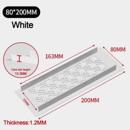 Aluminum Alloy Vents Cover Rectangle Louver Air Vent Decor 50/80mm Wide Breathable Mesh Hole Ornaments