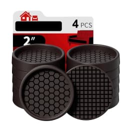 4PCS Chair Leg Floor Protector Covers 2" Rubber Furniture Pads Furniture Pads Protectors For Hardwood Floors Prevent Sliding