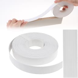 7.62m Black / White Hot Melt Adhesive PVC Edge Banding Pre-glued Veneer Edging for Plywood Table / Cabinet