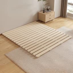 Solid wood gasket tatami bed frame folding bed board non-slip bedroom floor floor breathable moisture-proof row skeleton