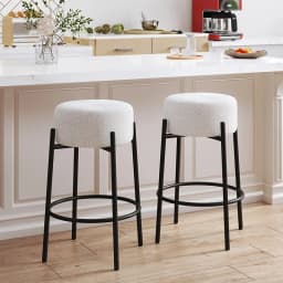 Industrial Bar Stools Minimalist Modern Counter Height Chairs Metal Pub Stool for Kitchen Island Living Room Dinner Bench