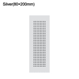 2pcs/set Aluminum Alloy Vents Cover Rectangle 50/80mm Wide Ventilator Grille Cover Breathable Mesh Louver Ventilation Grille