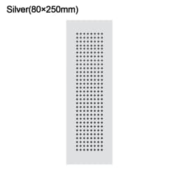 2pcs/set Aluminum Alloy Vents Cover Rectangle 50/80mm Wide Ventilator Grille Cover Breathable Mesh Louver Ventilation Grille