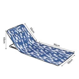 5-speed adjustable lightweight portable folding lounge chair, beach bed, baby crib, suitable for outdoor camping, travel pool