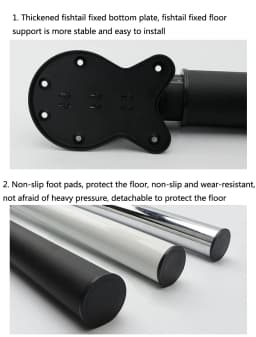 70-120CM Folding Bar Foot Support Column Adjustable Telescopic Table Bracket Table Desk Furniture Legs Hardware Load-bearing