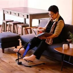 Office Sedentary Step Stool Station: Anti-cross Legs Adjustable Foot Rest Exercise Swing Footstool for Under Desk Use