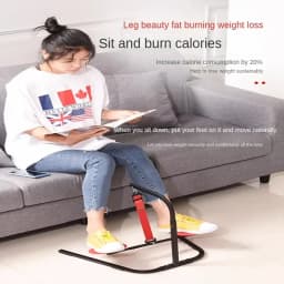 Office Sedentary Step Stool Station: Anti-cross Legs Adjustable Foot Rest Exercise Swing Footstool for Under Desk Use