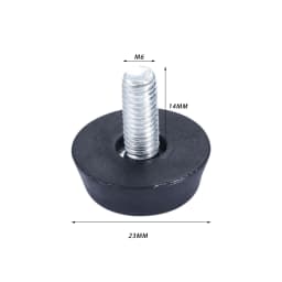 10pcs Furniture Levelers Feet Adjustable Diameter M6/M8*23mm Thread Screw Balance Stem Rack Sofa Table Pad Chair Leg Caps Holder