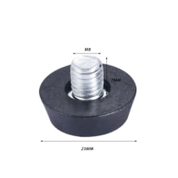 10pcs Furniture Levelers Feet Adjustable Diameter M6/M8*23mm Thread Screw Balance Stem Rack Sofa Table Pad Chair Leg Caps Holder