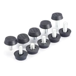 10pcs Furniture Levelers Feet Adjustable Diameter M6/M8*23mm Thread Screw Balance Stem Rack Sofa Table Pad Chair Leg Caps Holder