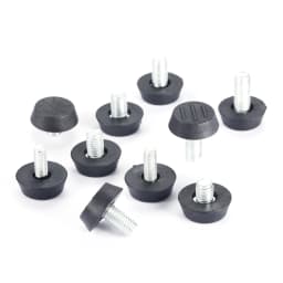 10pcs Furniture Levelers Feet Adjustable Diameter M6/M8*23mm Thread Screw Balance Stem Rack Sofa Table Pad Chair Leg Caps Holder
