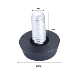 10pcs Furniture Levelers Feet Adjustable Diameter M6/M8*23mm Thread Screw Balance Stem Rack Sofa Table Pad Chair Leg Caps Holder