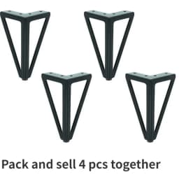 4 PCS Diy Furniture Metal Table Legs Sofa Bed Feet Tv Stand Cabinet Feet Modern Black Golden Replacement Hairpin Legs legs