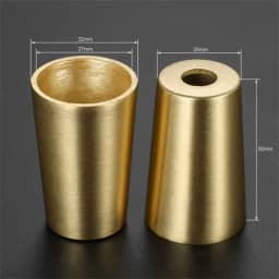 1Pc Sofa Leg Tube Metal Cup Furniture Leg Tip Cap Gold Brass Copper Cabinet Leg Cover Chair Feet Protector Furniture Fittings