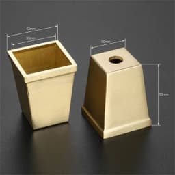 1Pc Sofa Leg Tube Metal Cup Furniture Leg Tip Cap Gold Brass Copper Cabinet Leg Cover Chair Feet Protector Furniture Fittings