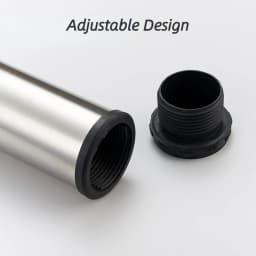 4 Pieces 0-15mm Adjustable Brushed Cabinet Legs Stainless Steel TV Stands Table Sofa Feet for Cupboard Bed Furniture Hardware