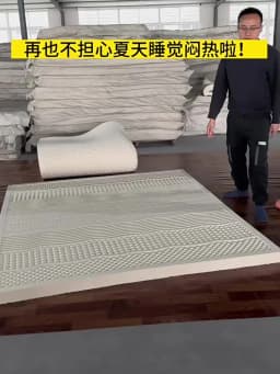 Thailand 100% Natural Latex Mattress with Cover Pure Rubber Mat Natural Latex Stock Solution Mattress Home Dormitory Cushion Mat