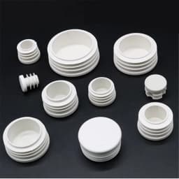 Dia16 19 22 25 28 30 32 38 40 42 45 50 63 70 74 76 80 90 100mm White Round Plastic Blanking End Caps Tube Pipe Inserts Plug Bung