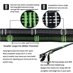 2.5M/3M Tree Swing Hanging Hammock Straps Rope Heavy Duty Load Capacity Outdoor Camping Hiking Hammock Hanging Belt