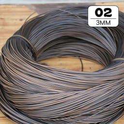 2.5/3Cm 500G Round Pe Rattan Plastic Synthetic Rattan Weaving Raw Material Knit Furniture Repair Chair Table Storage Basket Tool