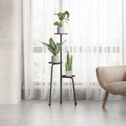 Nordic Iron Plant Holder Multi-Tier Flower Rack Waterproof Minimalist Pot Stand Durable Floor Storage Shelf for Balcony