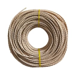 4mm Danish Paper Cord, Natural 3-Ply Oiled Paper Rope 500g for Chair Seat Weaving, DIY Crafts, Gardening