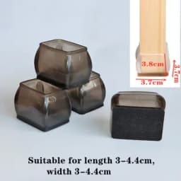 4pcs Upgraded Silicone Chair Legs Floor Protectors Non-Slip Feet Pads for Furniture Table Legs Sock Cover Felt Floor Protection