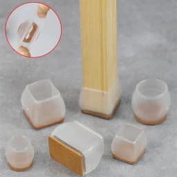 4pcs Upgraded Silicone Chair Legs Floor Protectors Non-Slip Feet Pads for Furniture Table Legs Sock Cover Felt Floor Protection
