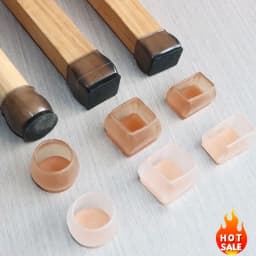 4pcs Upgraded Silicone Chair Legs Floor Protectors Non-Slip Feet Pads for Furniture Table Legs Sock Cover Felt Floor Protection