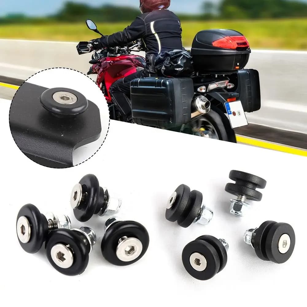 4Pcs Universal Motorcycle Tailbox Buckle Rear Luggage Bushing Trunk Bracket Quick Release Spacers Accessories