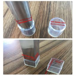 4Pcs/Set New Transparent Chair Leg Caps Round Bottom Furniture Feet Silicone Pads Non-Slip Covers Floor Protectors Accessories