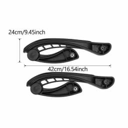 2x Universal Office Chair Armrest Replacement Armrest Height Cushions Adjustable Footrest Set Rotation for Lifting Office Chair