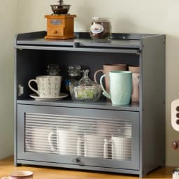 Natural Bamboo Storage Cabinets Dustproof Acrylic Doors Cup Holder Tea Set Display Kitchen Organizer Dining Room