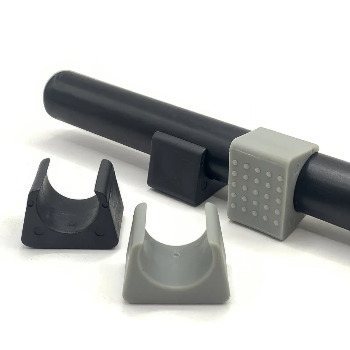 10Pcs 19mm Plastic Office Chair Leg Pads Covers U-type Tube Pipe Clamp Chair Leg Tip Protectors Feet Wrap Pads Floor Protection