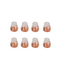 8pcs Silicone Chair Feet Cover TPR Non-Slip Round Chair Leg Caps with Felt Rubber Chair Feet Pads Feet Cap Bottom