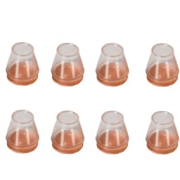 8pcs Silicone Chair Feet Cover TPR Non-Slip Round Chair Leg Caps with Felt Rubber Chair Feet Pads Feet Cap Bottom