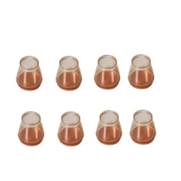 8pcs Silicone Chair Feet Cover TPR Non-Slip Round Chair Leg Caps with Felt Rubber Chair Feet Pads Feet Cap Bottom