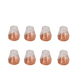 8pcs Silicone Chair Feet Cover TPR Non-Slip Round Chair Leg Caps with Felt Rubber Chair Feet Pads Feet Cap Bottom