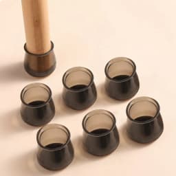 8pcs Silicone Chair Feet Cover TPR Non-Slip Round Chair Leg Caps with Felt Rubber Chair Feet Pads Feet Cap Bottom
