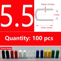 Rubber Cap Sleeve Soft Elasticity Silicone Protective Cover Sealing Plug Thread Protection Sleeve Black Red White Blue 1.5-24mm