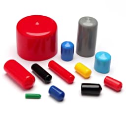 Rubber Cap Sleeve Soft Elasticity Silicone Protective Cover Sealing Plug Thread Protection Sleeve Black Red White Blue 1.5-24mm